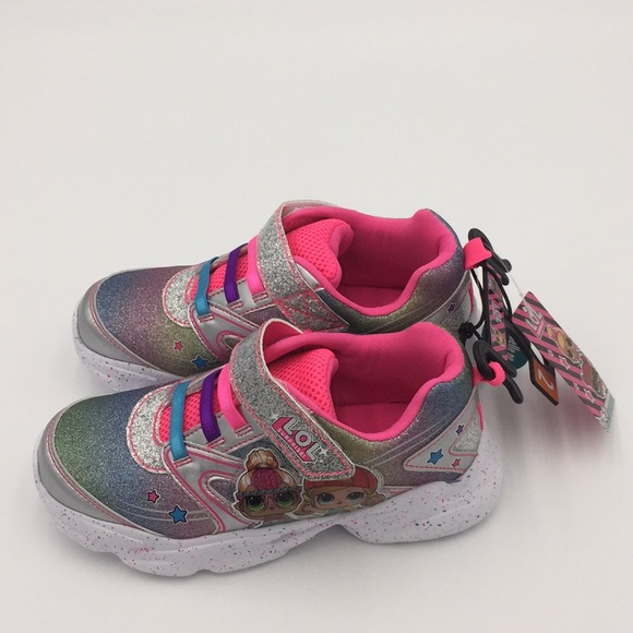 L.O.L. Surprise Girls Athletic Running Shoes Size 2 - Picture 3 of 16